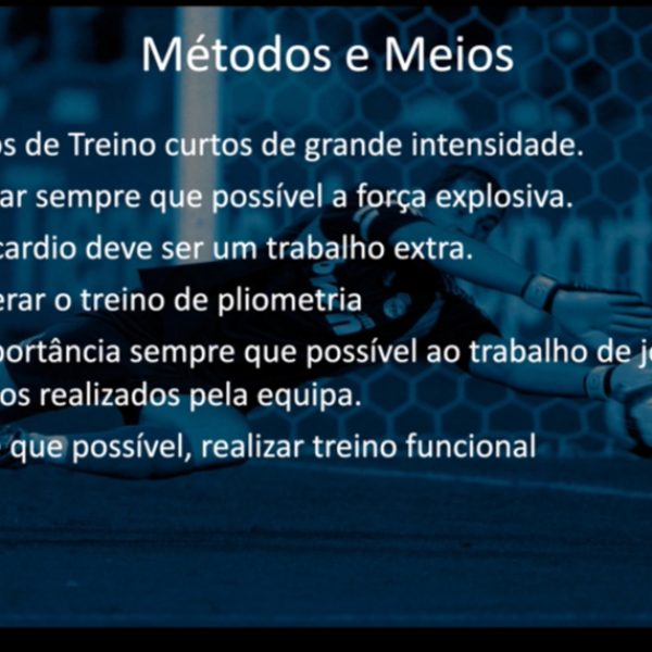 Treino de Guarda-Redes: Conceitos específicos e análise de exercícios